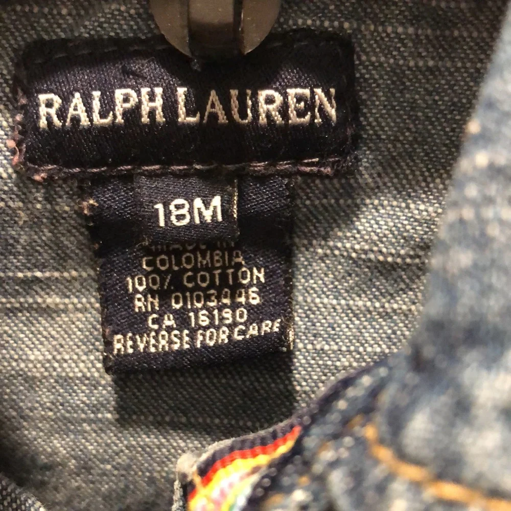 Ralph Lauren Toddler girls Jean dress 18 m